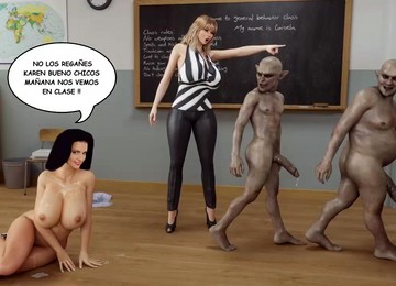 Denise And Students - Cartoon Fantasy Porn