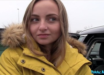 Brunette Petite Teen Lady Bug Deepthroating And Fucks