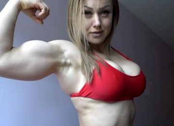 Hot Little Muscle Milf Flexing - Mature