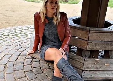 German Milf Huge Load In Forest