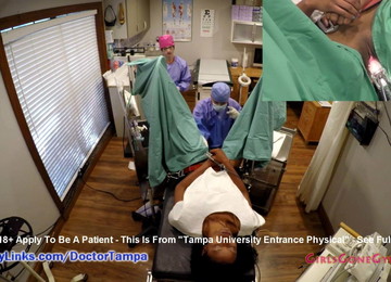 Nikki Stars’ New Student Gyno Exam By Doctor From Tampa On Spy Cam