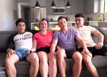 College Teens Get Horny And Have An Orgy!