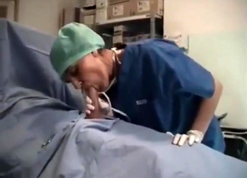 Nurse Latex Glove Blowjob Cum