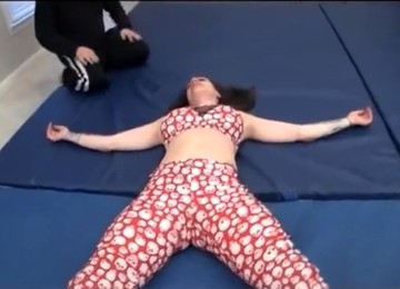 Neck Breaking Piledriver And Powerbomb On Women Intergender Wrestling-Part4