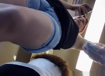 Tight Jeans Shorts Fat Cameltoe