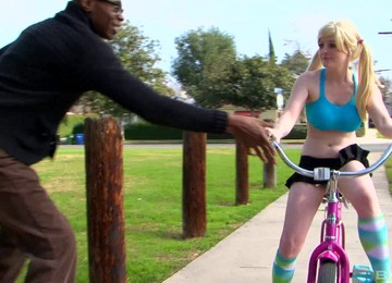 Pale Blonde Beauty And Her Adventure With The Thick Black Dick