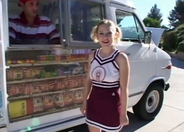 Captivating Pigtails Blonde With Hot Ass In Uniform Moaning While Riding Huge Dick Hardcore