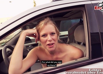 German Femdom Blonde Pick Up Guy For Gonzo Date