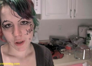 Slutty Babe Drinks Piss After Being Tortured