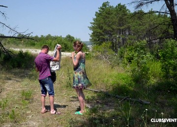 Amateur Teen Vixen Vika Lita Pounded From Behind In The Forest