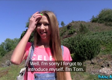 Fuck In The Forest Is A New Sex Experience For Cute Brunette Paris Divine