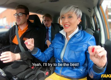 Short Hair Tanya Virago Teases And Gets Fucked In The Car. HD