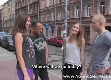 Depraved Nude Girls Flash Their Fucking Skills During Swinger Fuck