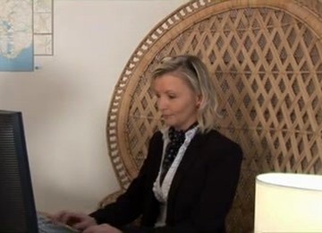 Mother I'd Like To Fuck Blond Secretary Enjoys Hawt Anal Pounding
