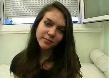 Shy French Non-professional 19yo Immature 1st Anal