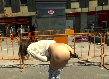 Fine Ass Babe Loves Being Treated Like A Cheap Slut In Public