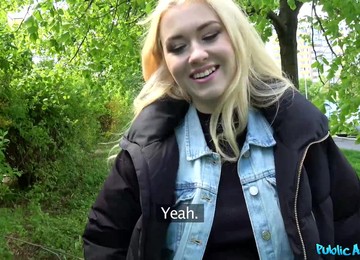 Polish Cunt Misha Cross Fucks In Forest For Some Cash