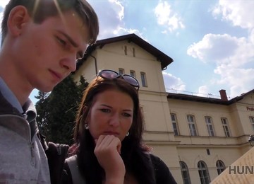 HUNT4K. Brutal Guy Fucking A Hot Chick In Front Of Her