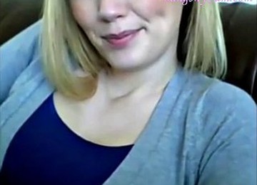 Blonde Camgirl Chat And Strip For Viewers Panties Lover