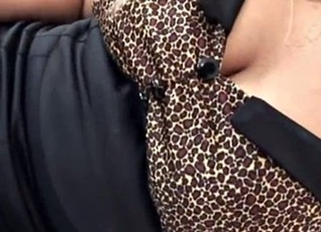 Sexy Blonde Stocking Strip And Pussy Play