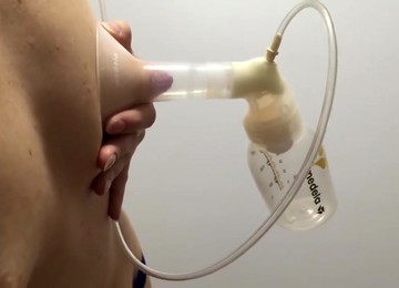 Restarting Milk Supply W/Pump 8th Try - Showing Off My Ass And My Pussy