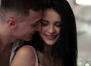 Slim Teen Brunette, Kate Rich Likes To Ride A Hard Cock While Inside Her Tight Ass