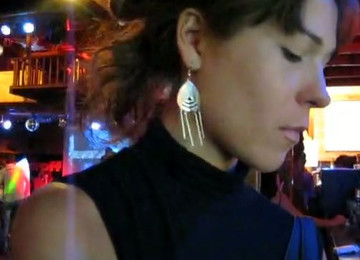 Dirty-minded Black Haired Gal Sucks A Dick For Sperm Right In The Club