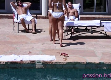 Fucking The Pretty Face Of Lily Love And Another Pure Hotness