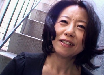 Horny Japanese Granny Junko Sakashita Spreads Her Legs To Be Dicked