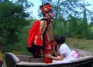 Captivating Brunette With Hot Ass Giving A Wild Blowjob Before Being Drilled Doggystyle Outdoor