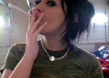 Beautiful Blonde And Brunette Denice Smoking Fetish