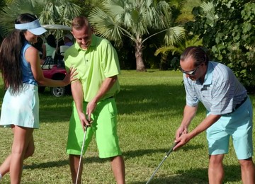 Jade Amber And Adria Rae Fucked At The Golf Course By One Lucky Guy