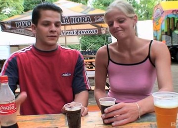 Salacious Czech Cowgirl With Big Tits Gets Pussy Licked Then Screwed Outdoors