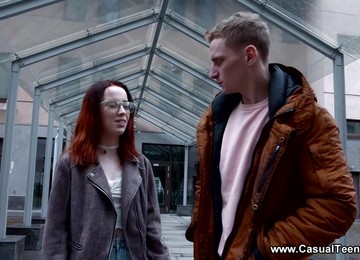 Ugly Red Haired Student Turned Out To Be Hot And Insatiable Bitch