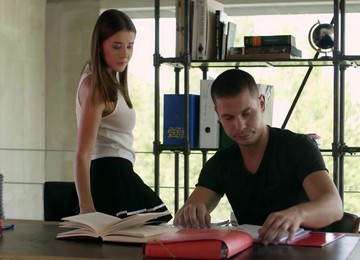 Passionate Fucking Ends With Cum In Mouth For Adorable GF Sybil