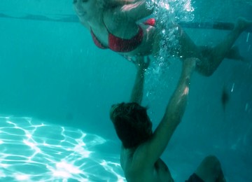 Amazing Outdoors Sex By The Pool With Sweet Girlfriend Chanel Grey