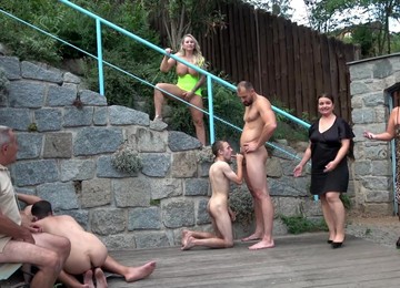 Wild Outdoors Bisexual Party With Sluts Jarushka Ross And Iveta