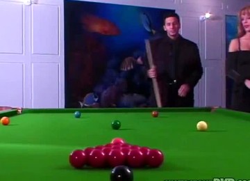 Whore Fucked On A Pool Table.