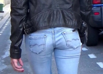 Skinny Brunette Teen Does Her  First Porn Casting