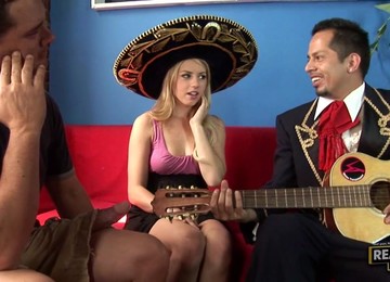Mexican 3some Orgy Hard Sex Slit Pound With Lexi Belle