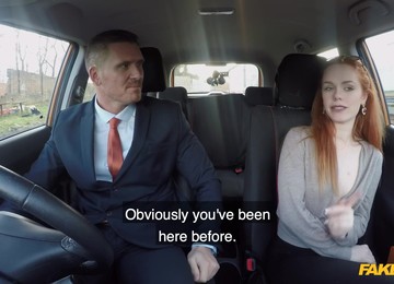 Driving School Boss Fucks Hot Ginger Ella Hughes