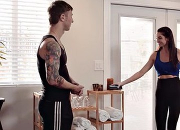 Yoga Milf Fucked While Husband Listens On The Phone