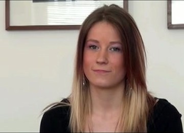 A Pretty Hungarian Girl With Tight Fit Body Does A Casting