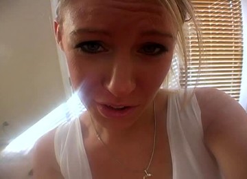 Allison Pierce Giving Her Dildo A Sexy Footjob