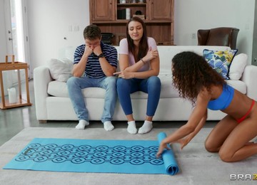 Bella Rolland And Scarlit Scandal In Interracial Threesome