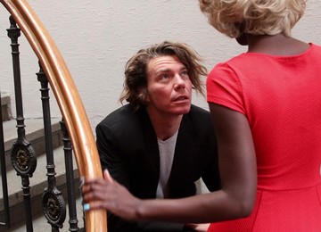 Hot Ebony Babe Zaawaadi Takes A White Cock In Her Tight Pussy