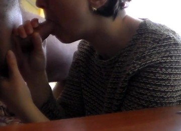 She Sucked Until He Cums In Her Mouth