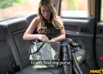 MILF Stacey Saran Gives A Sloppy Blowjob To The Taxi Driver