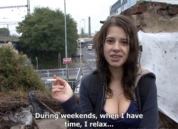 Czech Hot Student Outdoor SEX For Cash