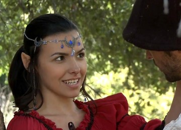 Elf Girl Seduces Handsome Traveler